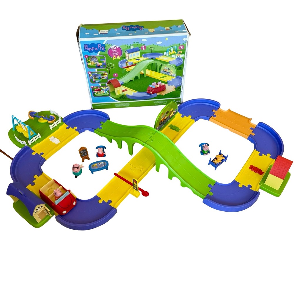 Peppa Pig All Around Peppa's Town Track Set Multicolor Motorized Kids Toy - Picture 5 of 8